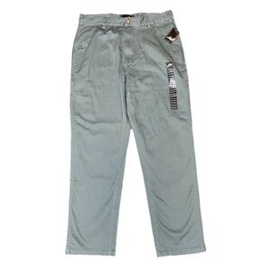 Lost Olive Khaki Green Chino Flat Front Pocketed Pants Men’s NWT 32’’ X 30”